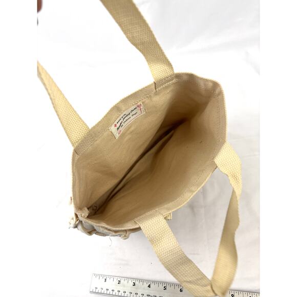 Vintage Handmade Quilted Tote Bag with Cathedral Stitch Patchwork MCM - Picture 9 of 12